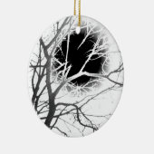 Moonlight Silhouette Keramisch Ornament (Rechts)