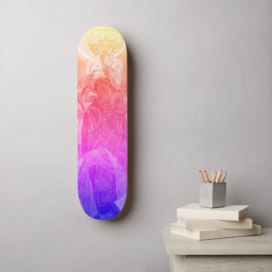 Moonlight Skateboard Deck, Rainbow Hues (Muurkunst)