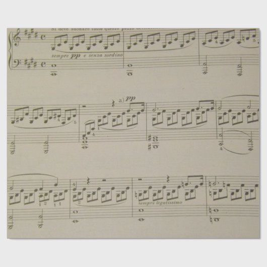 Moonlight Sonata Cadeaupapier (Vlak)