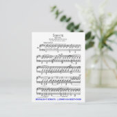 Moonlight-Sonata-Ludwig-Beethoven Briefkaart (Staand voorkant)