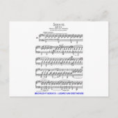 Moonlight-Sonata-Ludwig-Beethoven Briefkaart (Voorkant)
