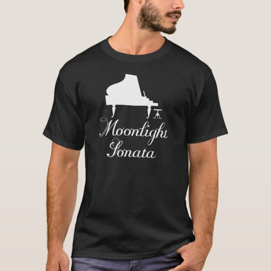 Moonlight Sonata Piano T-shirt (Voorkant)
