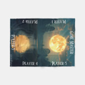 Moonlight Swamp TTRPG Tabletop Gaming board Fleece Deken (Voorkant (Horizontaal))