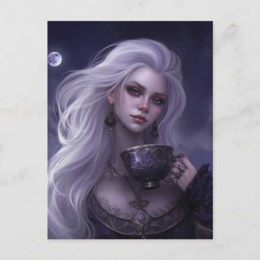 Moonlight Tea Briefkaart (Voorkant)