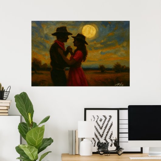 Moonlight Two-Step Art Print (Thuiskantoor)