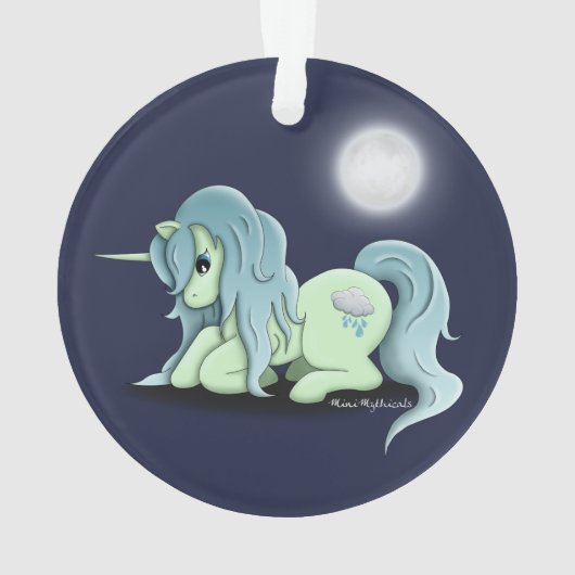 Moonlight Unicorn Ornament (achterkant)