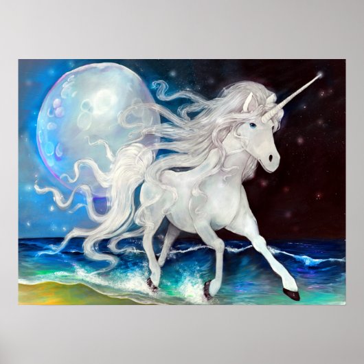Moonlight Unicorn Poster (Voorkant)