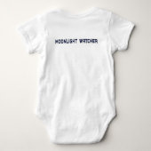 Moonlight Watcher – Owl Design Toddler Bodysuit (Achterkant)