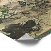 Moonlight Winter Landschap Poster (Hoek)