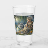 Moonlit Betovering in het Mystic Forest Glas (Achterkant)