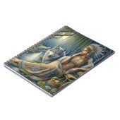 Moonlit Betovering in het Mystic Forest Notitieboek (Linkerzijde)