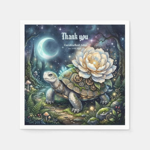 Moonlit Bloom – De Betoverde Keltische Schildpad. Servet