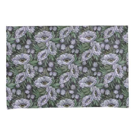 Moonlit Bloom Pillow Hoesjes Kussensloop (Voorkant-Rechts)