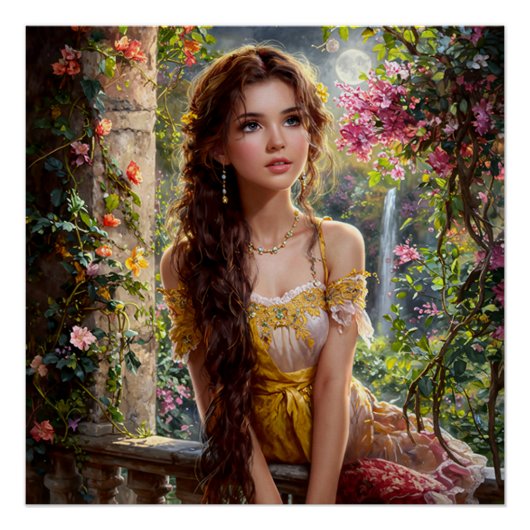 Moonlit Blossom Maiden Perfect Poster (Voorkant)