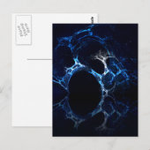 Moonlit Blue Cave Mouth, Fractal Art. Briefkaart (Voorkant / Achterkant)