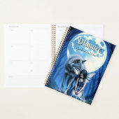 Moonlit Bond – The Wolf and the Gothic Fairy.   Planner (Display)