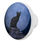 Moonlit Cat Keramische Knop (Rechts)