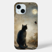 Moonlit Cat Phone Case – Mystiek vertrouwd ontwerp (Achterkant)