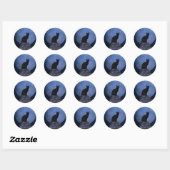 Moonlit Cat Ronde Sticker (Vel)