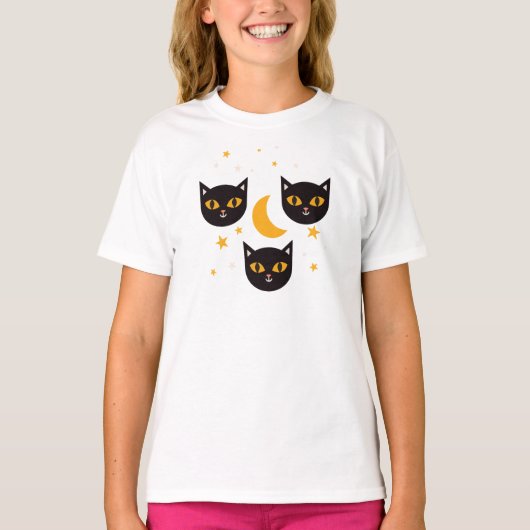 Moonlit Cat T-shirt (Voorkant)