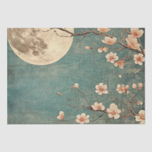 Moonlit Cherry Blossom Serenity Tissuepapier