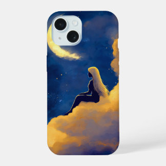 Moonlit Clouds iPhone 15 Case  Hoesje