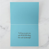 Moonlit Coastal Porch met Dog & Ocean Uitzicht Bedankkaart (Binnen)