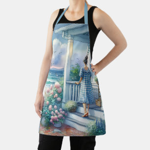 Moonlit Cottage Porch bij het Zee Schort