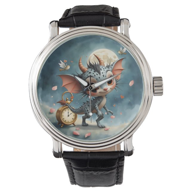 Moonlit Creature Caelum Tickwing  Horloge (Voorkant)