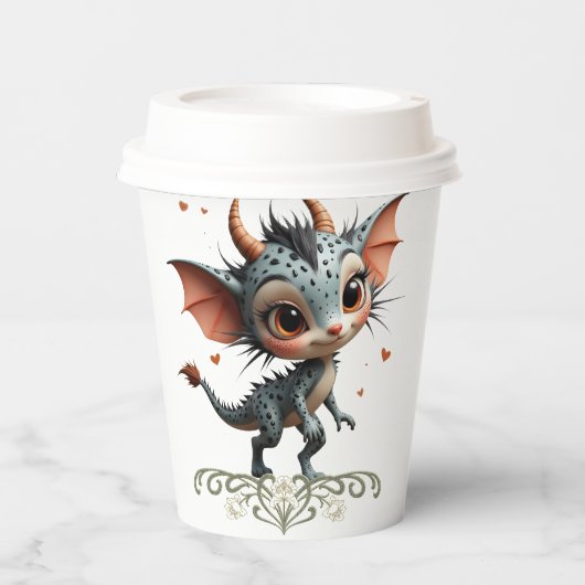 Moonlit Creature Caelum Tickwing  Papieren Bekers (Voorkant)