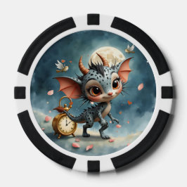 Moonlit Creature Caelum Tickwing Poker Chips