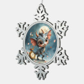 Moonlit Creature Caelum Tickwing  Tin Sneeuwvlok Ornament (Rechts)