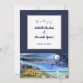 Moonlit de Uitnodiging van de Waterverf van de Weg (Achterkant)