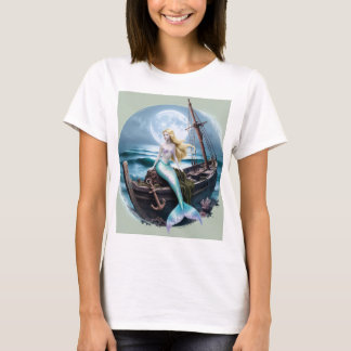 Moonlit Depths: Zeemeermin en de Vergeten Schipper T-shirt