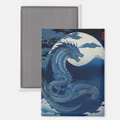 Moonlit Dragon of Fuji Magnet (Recto/Verso)