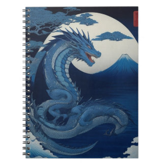 Moonlit Dragon of Fuji Notebook Notitieboek