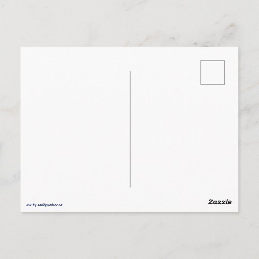 Moonlit Dreamer - Serene Night Sky Briefkaart (Achterkant)