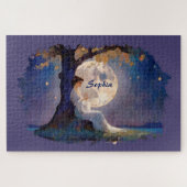 Moonlit Dreamer - Serene Night Sky Legpuzzel (Horizontaal)