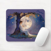 Moonlit Dreamer - Serene Night Sky Muismat (Met muis)