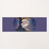 Moonlit Dreamer - Serene Night Sky Yogamat (Achterkant (horizontaal))