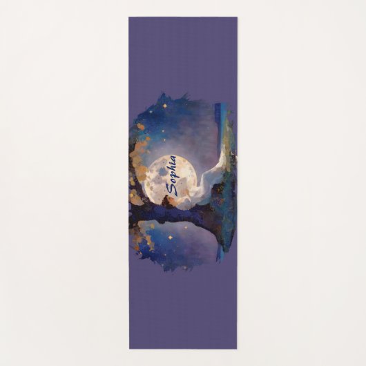 Moonlit Dreamer - Serene Night Sky Yogamat (Voorkant)