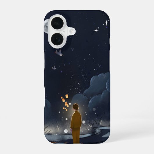 Moonlit Dreams – Coque iPhone 16 | Illustrations d (Verso)