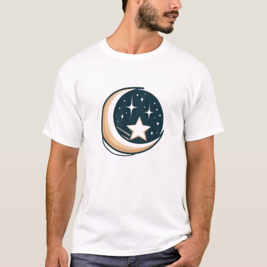 Moonlit Dreams Crescent T-shirt (Voorkant)
