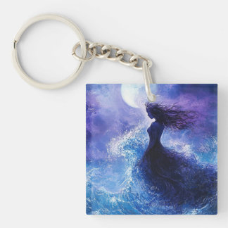 Moonlit Drift-Ocean Dream Sleutelhanger