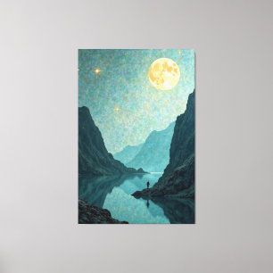 Moonlit droom canvas afdruk