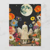 Moonlit Elegance - Het Uitzicht van de vrouw met d Briefkaart (Voorkant)