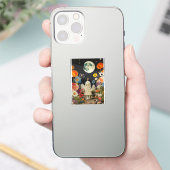 Moonlit Elegance - Het Uitzicht van de vrouw met d Sticker (Telefoon)