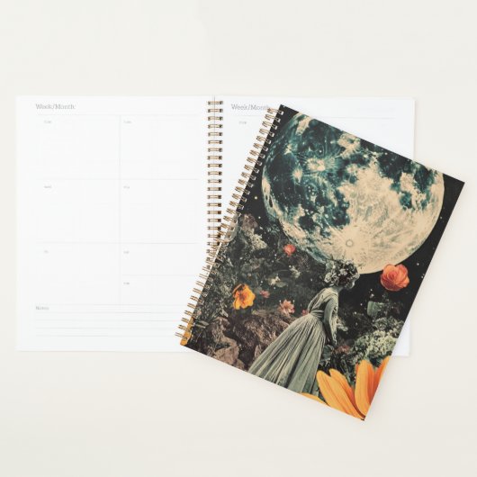 Moonlit Elegance - Vrouw met Maan (3) Planner (Display)
