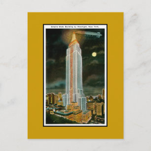 Moonlit Empire State Building Briefkaart
