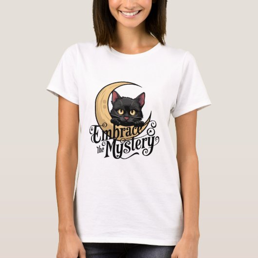 Moonlit Enigma: Omarm het Mystery T-Shirt (Voorkant)